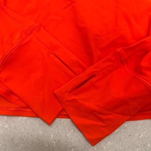 Lululemon UV Protection Fold-Over Running Long-Sleeve Shirt Solar Orange size 6‌ - Picture 14 of 14